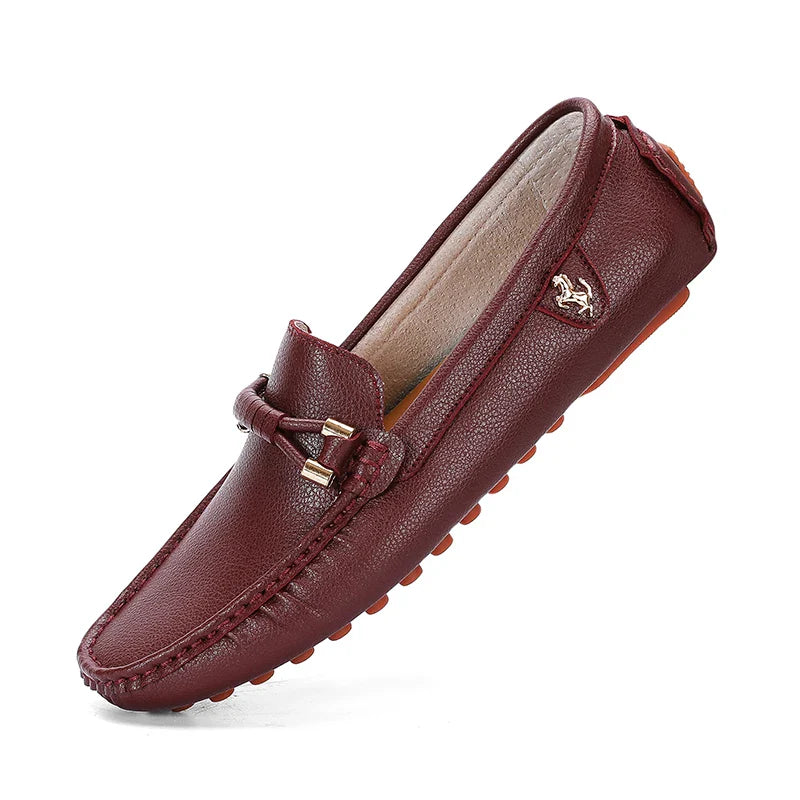 Summer Mens Fashion High Quality Outdoor Casual Leather Shoes Comfortable Breathable Classic 2024 New Slip on Men's Shoes