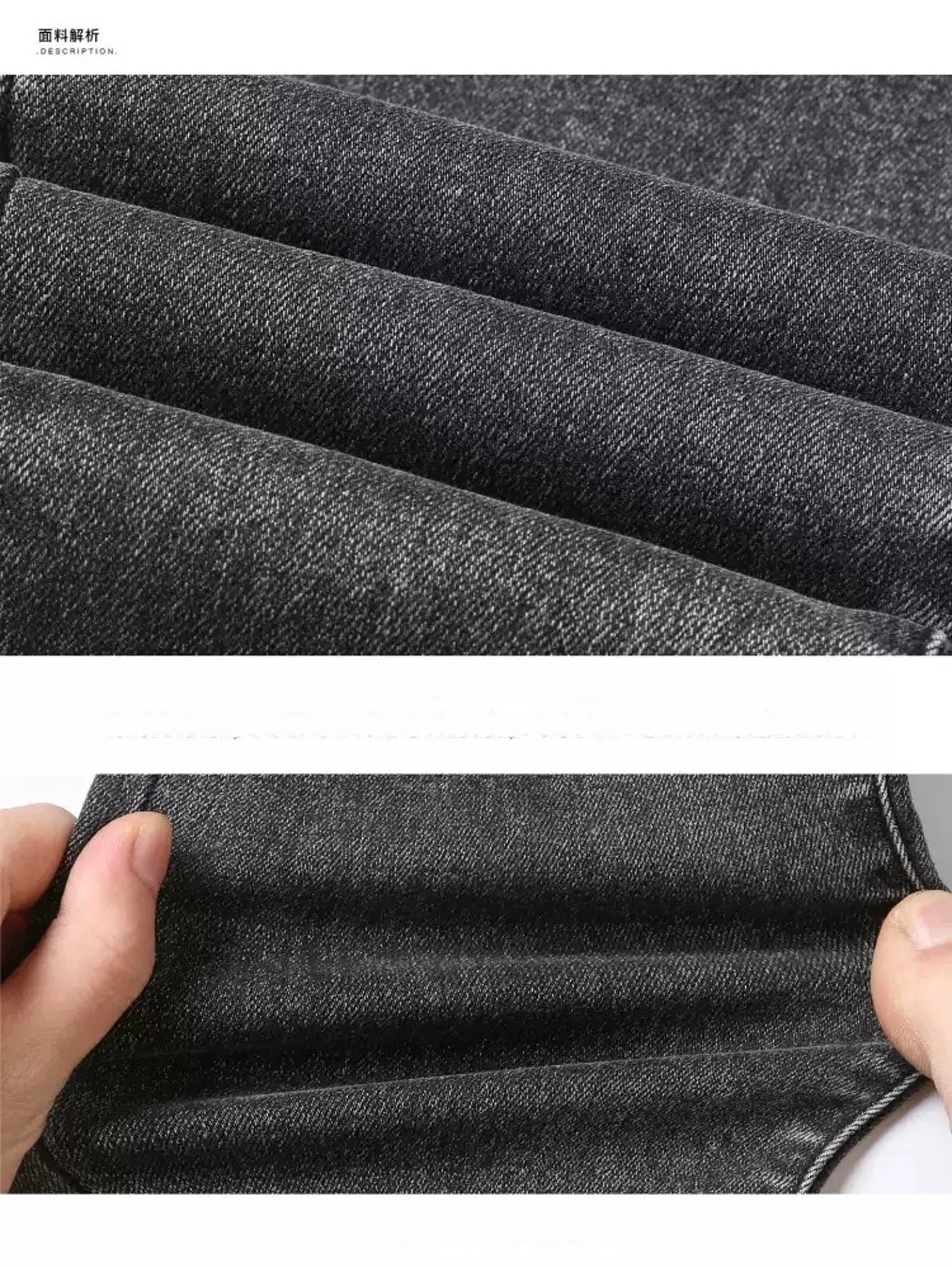 Calças Jeans Unissex Masculinas e Femininas Cinza Slim Denim Harajuku Drip Não inclui acessórios ou cintos