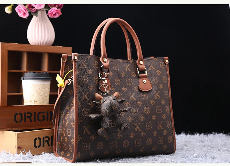 Light luxury brand women's bag 2025 new fashionable and versatile single shoulder crossbody high-end handbag with large capacity