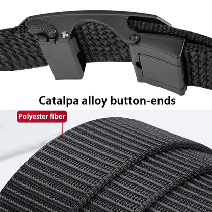 Fashion Men's Belt, Alloy Automatic Buckle, Canvas Belt, Sports Belt, Large Size 110-160cm Can Cut Belt, Men's Automatic Belt