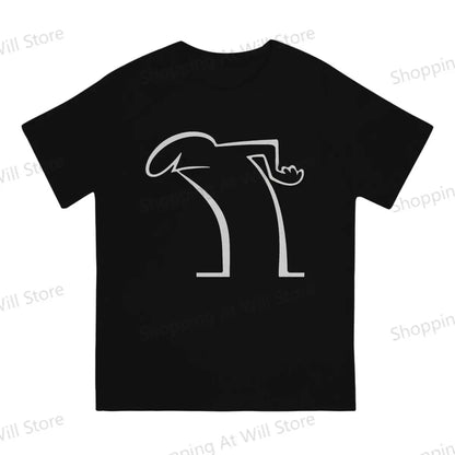 men's and women's casual T-shirts La Linea The Line Osvaldo Cavandoli TV Round neck short sleeved T-shirt Street Clothing S-6XL
