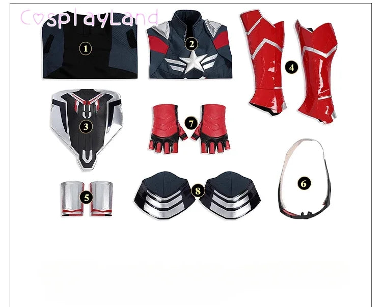 New Superhero Cosplay Costume Captain Steve Rogers Suit Adult Men Halloween Comic Con Outfit Custom Made Superhero Jumpsuit