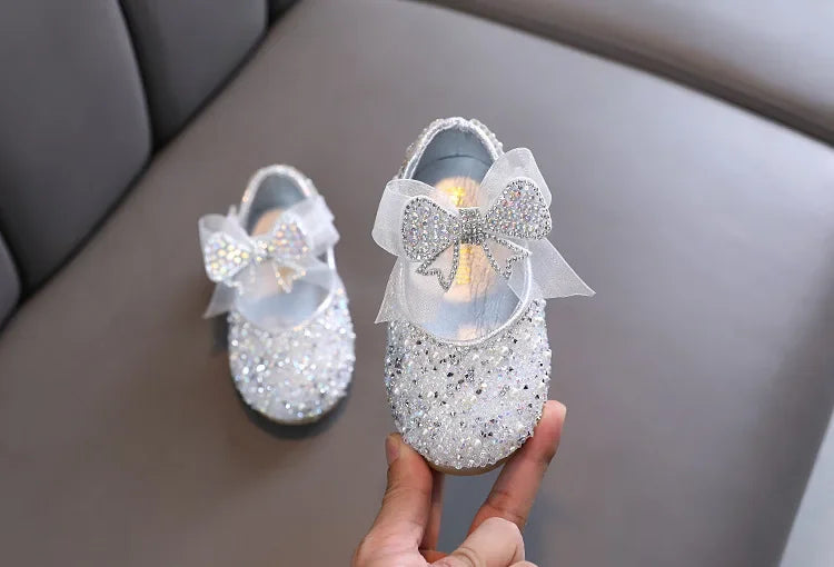 Girls Princess Shoes Children Party Dance Shoes Student Spring Autumn New Flats Kids Performance Shoes