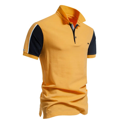 2024 New Summer Patchwork Polo Shirt For Men Brand Quality Short Sleeve Baseball Mens Polos
