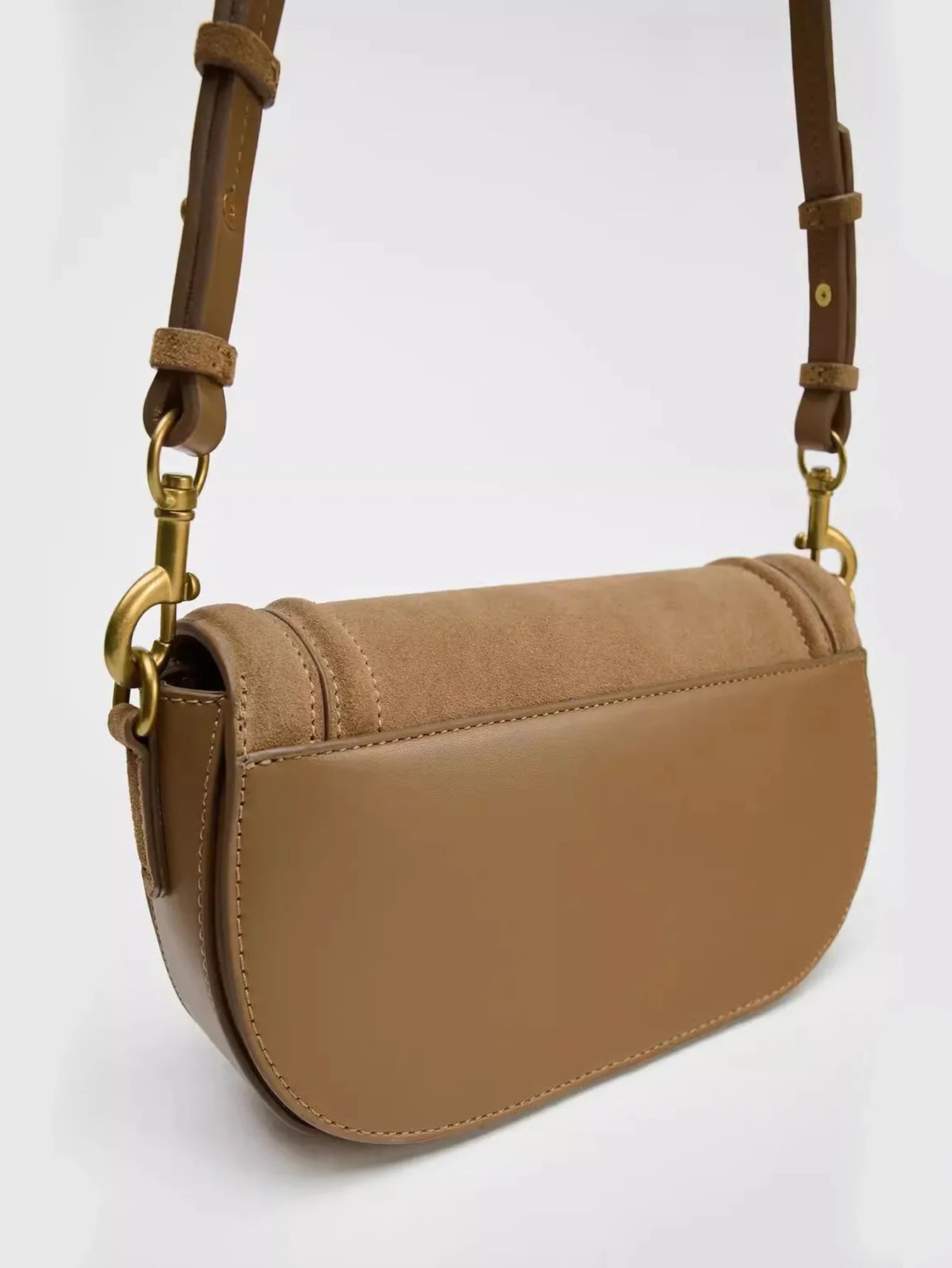 Saddle bag, shoulder bag, popular foreign trade bag, 2024 new wide shoulder strap, diagonal cross armpit, cross-border wholesale