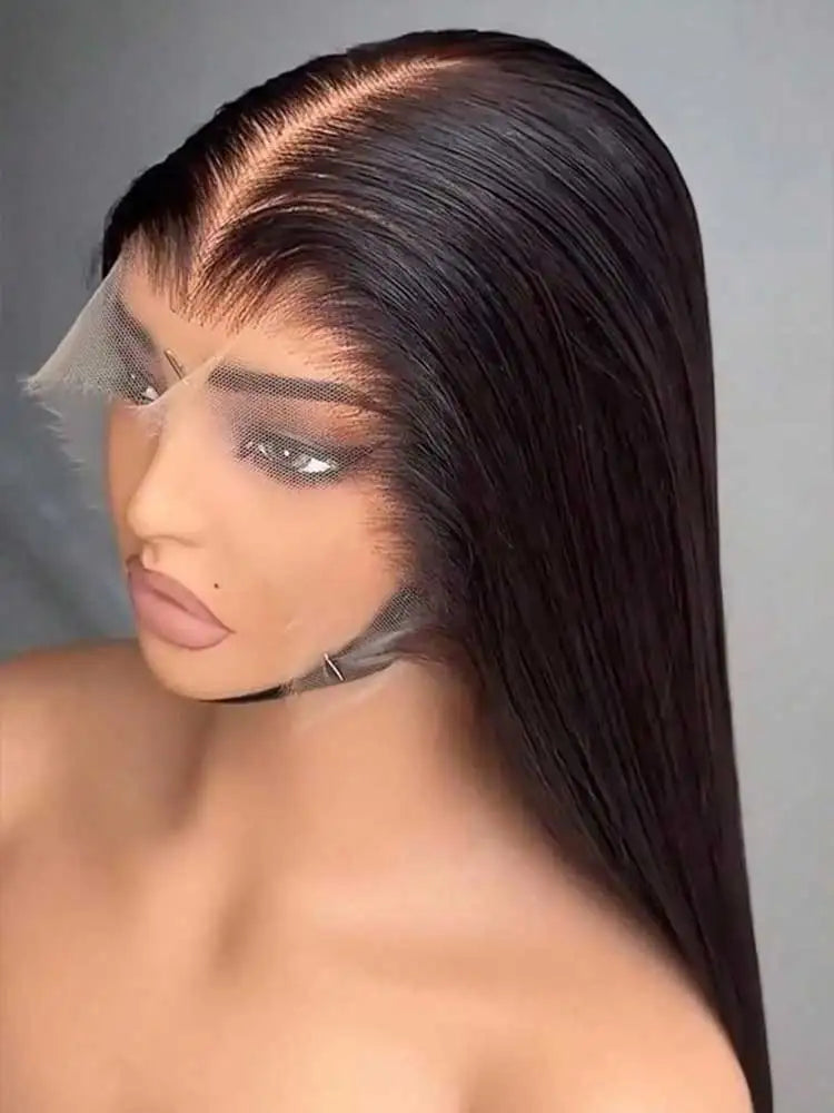 40 42 Inch Bone Straight Human Hair Wigs 13x4 13x6 HD Transparent Lace Frontal Wigs Glueless Straight Lace Front Human Hair Wigs