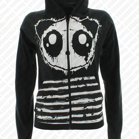 2000s New Gothic Harajuku Women Sportswear Tend Printed Hoodie New Street Clothes Men and women Zippered Hooded Emo Girl Y2k Top