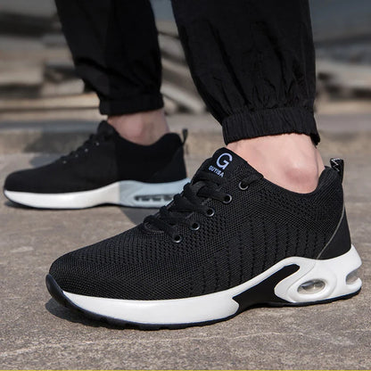 Anti-puncture Security Protective Shoes Air Cushion Work Sneakers Steel Toe Work Shoes Men Women Safety Shoes Light Breathable