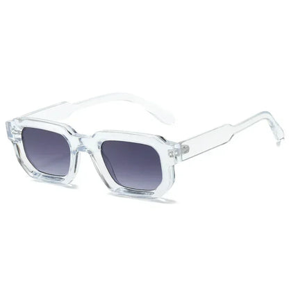 Fashion Blue Square Sunglasses For Women Men Retro Luxury Designer Clear Lens Sun Glasses Shades UV400 Eyeglasses