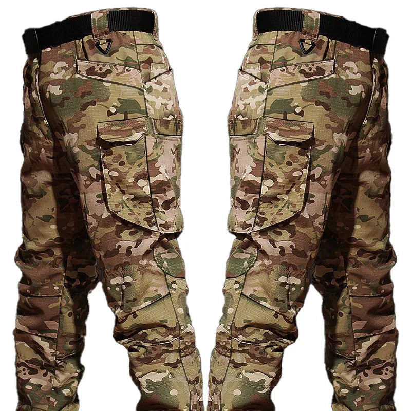 New Tactical Hunting Suit Outdoors Training Durable Breathable Camo Set Waterproof Quick Drying windproof Combat Two Piece Set