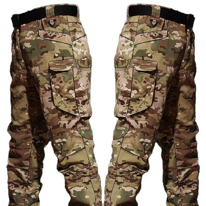 New Tactical Hunting Suit Outdoors Training Durable Breathable Camo Set Waterproof Quick Drying windproof Combat Two Piece Set