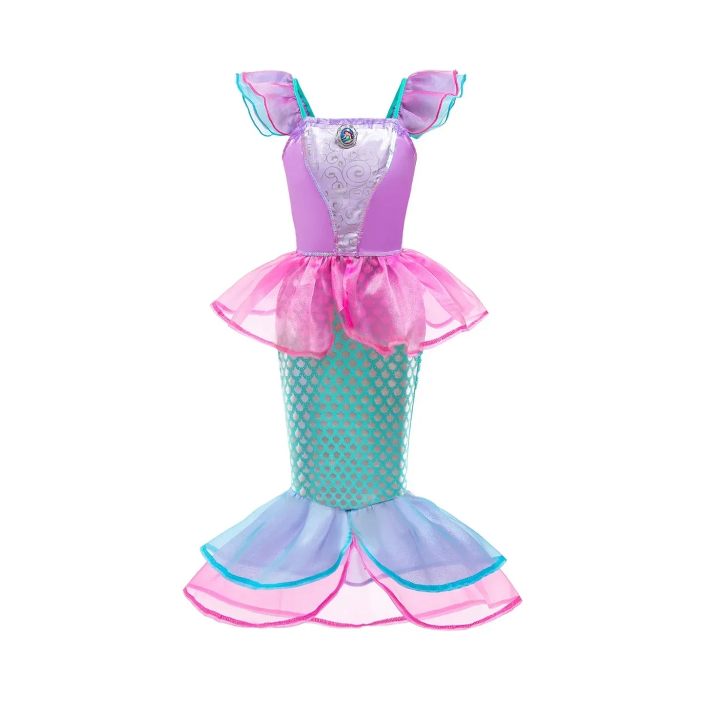 Girl Elsa Anna Dress Princess Costume Snow Queen Dress Baby Halloween Ariel Carnival Clothes Kids Cosplay Clothes Party Clothing