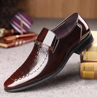 Sapatos Sociais Masculinos Clássicos De Couro De Crocodilo Tênis Casuais De Negócios Formais Tamanhos Grandes Sapatos Oxford Para Escritório Casamento Festa