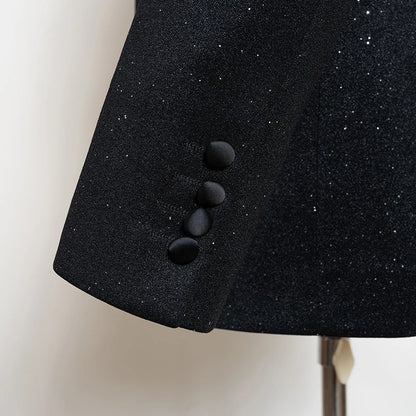 Ternos masculinos de luxo de alta qualidade 3 peças com detalhes de strass Vestido de Noiva Brilhante terno de diamante flash smoking terno de jantar