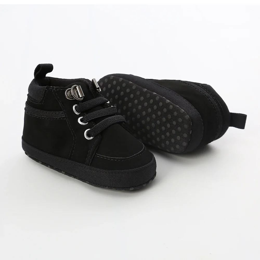 Baby Sneakers Infant Boys Girls Sports Shoes Toddler Casual Cotton Sole Anti-slip PU First Walkers Crawl Crib Basketball Shoes
