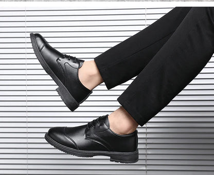 High Quality Italian Luxury Brand Lace-Up Non-slip Men Driving Shoes Leather Men Casual Shoes Breathable formal Mens Dress Shoes