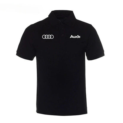 POLO shirt men's pure cotton short-sleeved T-shirt car 4s shop lapel overalls car club clothes summer
