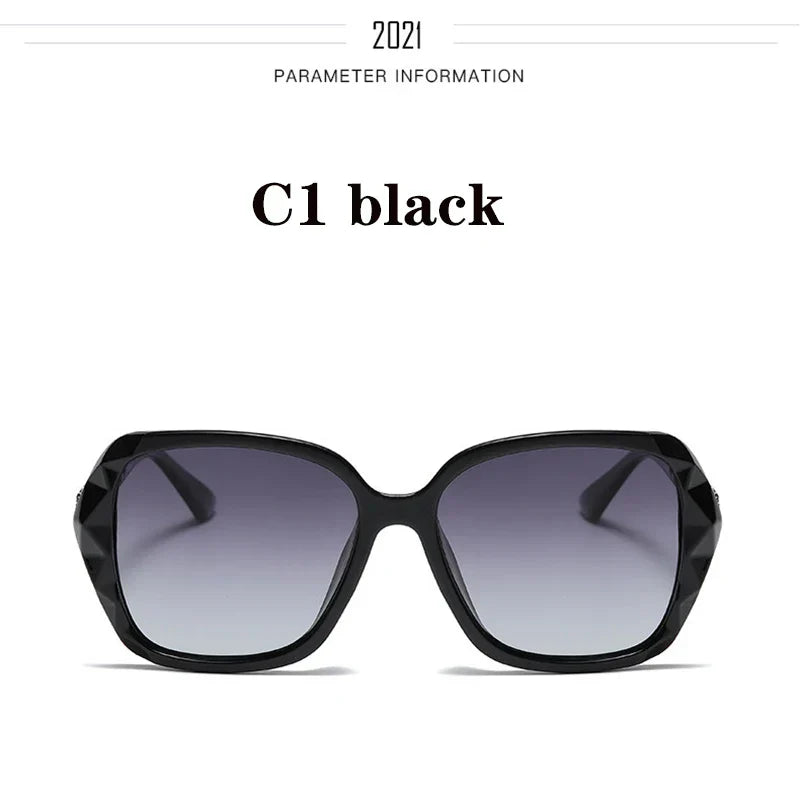 New 2022 big box polarized sunglasses han edition tide female uv web celebrity sunglasses driving round glasses female
