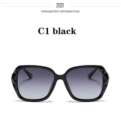 New 2022 big box polarized sunglasses han edition tide female uv web celebrity sunglasses driving round glasses female