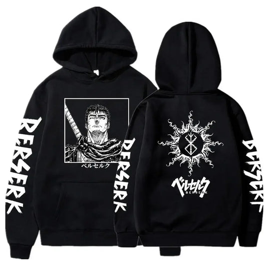 Hoodies, men's and women's printed long sleeved streetwear, Japanese hoodies, fleece loose and soft clothing