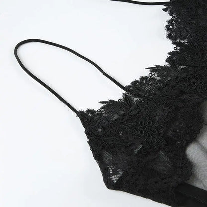 Sheer Lace Camisole Dress with Ultra Spicy and Lightweight Mesh; Sexy Dress for A Minority of Hot Girls