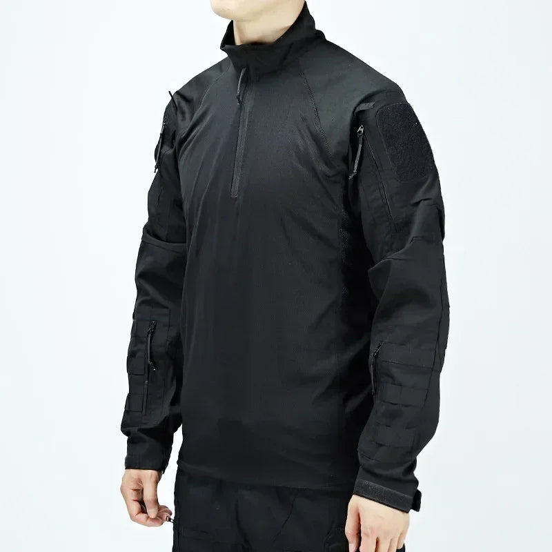 New Tactical Hunting Suit Outdoors Training Durable Breathable Camo Set Waterproof Quick Drying windproof Combat Two Piece Set