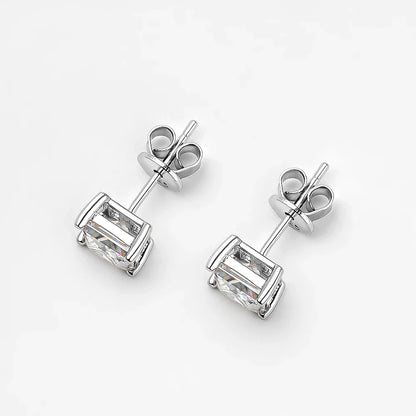 Real 1 Carat D Color Moissanite Stud Earrings For Women Top Quality 100% 925 Sterling Silver Sparkling Wedding Jewelry Hot