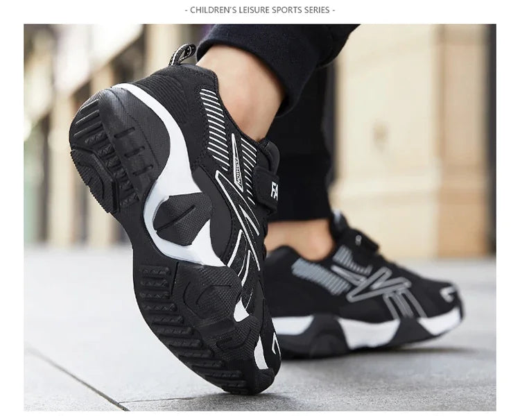 Children Boys Shoes School Sports Fashion Leather for Kids Tennis Casual Sneakers Children's Boy Running Walking Outdoor Shoe