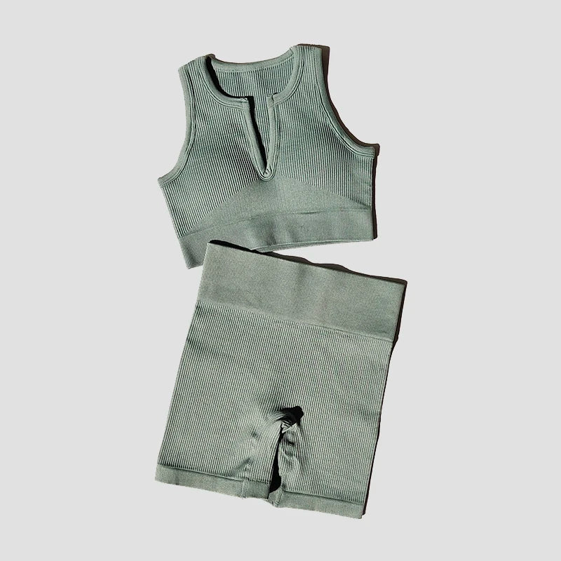 2/4/6PCS Seamless Women Yoga Set Workout Sportswear Fitness Bra Sport Pants Gym Clothing High Waist Leggings Shorts Sports Suits
