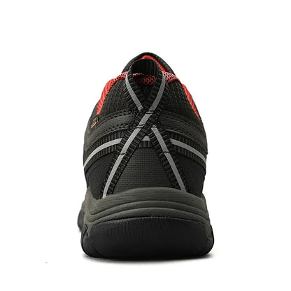 High Quality Men Hiking Shoes Durable Leather Climbing Shoes Outdoor Walking Sneakers Rubber Sole Factory Outlet