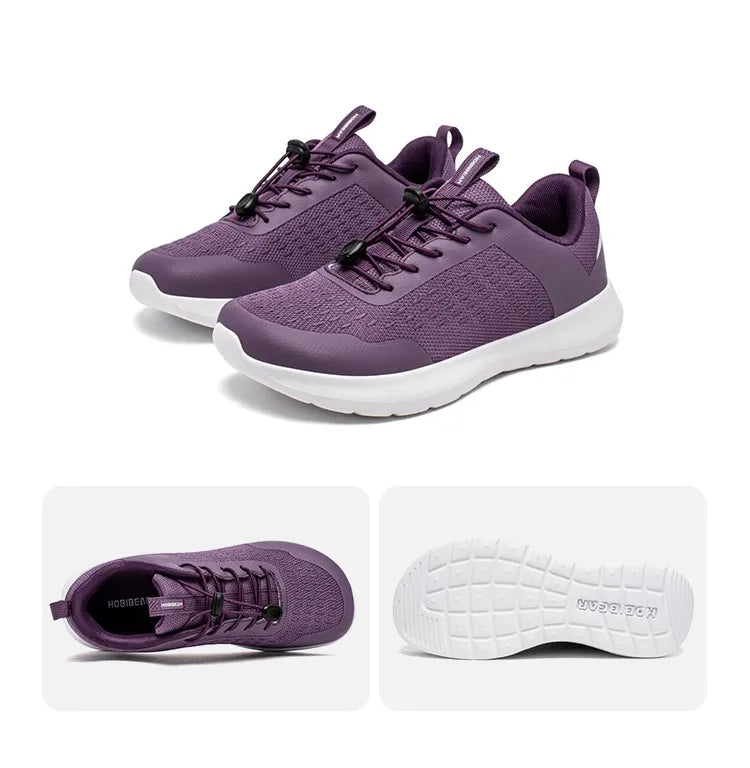 Wide Toe Running Shoes for Men Women Elastic Band Non Slip Sneakers Comfortable Walking Shoes