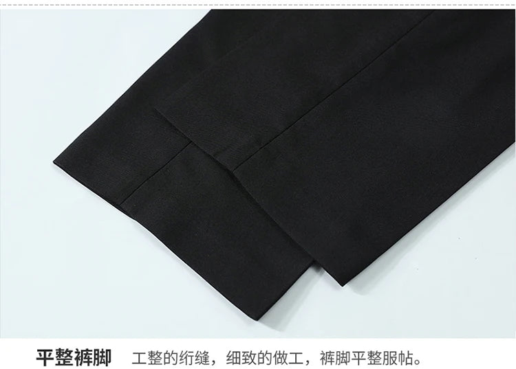 Suit (Blazer+ Vest + Pants) Men's Fashion Gentleman Business Outdoor Standing Collar Gentleman Wedding Work Casual MAO Suit