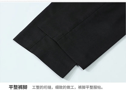 Suit (Blazer+ Vest + Pants) Men's Fashion Gentleman Business Outdoor Standing Collar Gentleman Wedding Work Casual MAO Suit