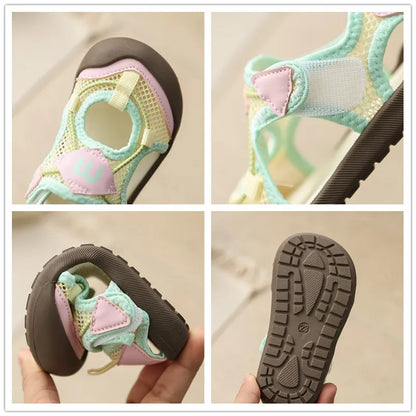Boys Girls Recycled Adventure Sandals 2026 New Summer Toddler Sporty Sandals Non-slip Versatile Chic School Outdoor Hiking Shoes