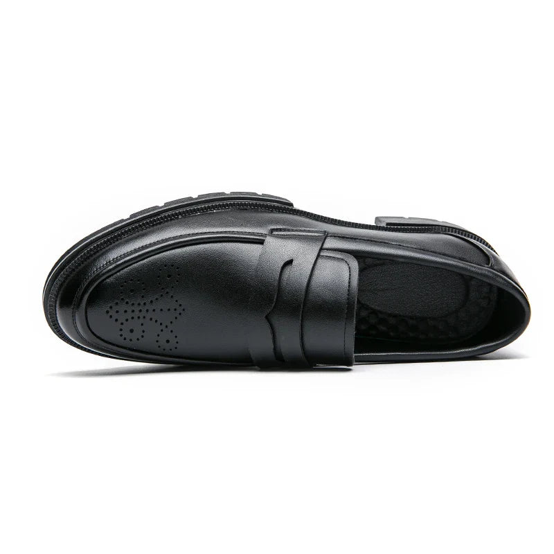 High Quality Men's Dress Shoes Office Casual Business Shoes For Men Brogues Leather Social Wedding Shoes Formal Loafers Male