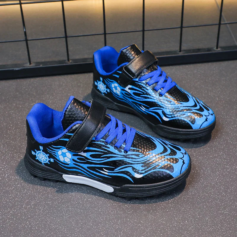 Children Soccer Cleats Fashion Design Breathable Non-slippery Soccer Shoes for Boys and Girls