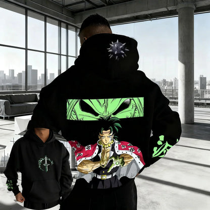 Demon Slayer Spring/Autumn Men's Hoodie  New Himejima Gyomei Anime Printed Daily Casual Harajuku Large Parent Child Top