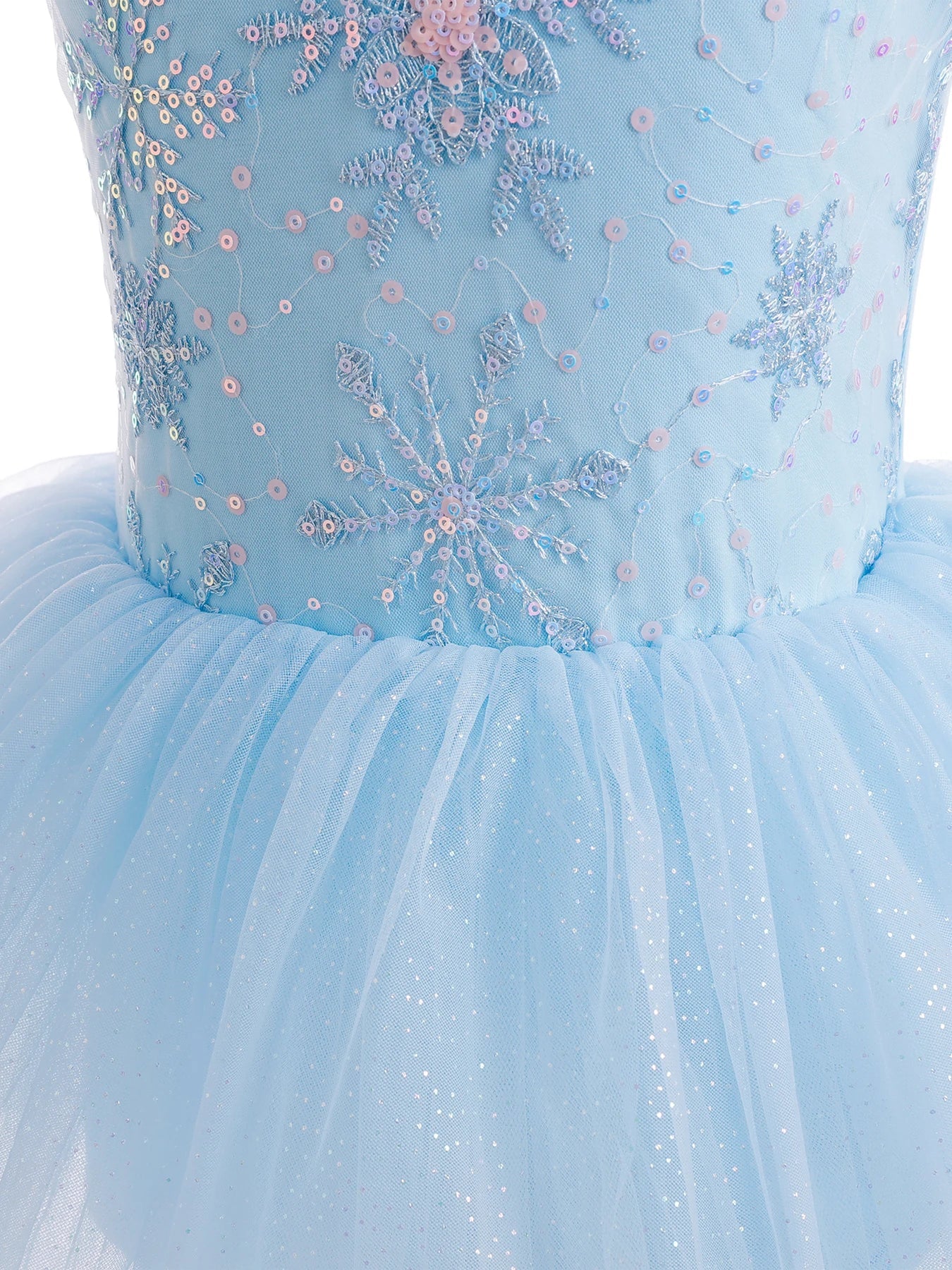 Ballet Leotards for Girls Dance Leotard Toddler Snowflake Shiny Skirts Ballerina Children Cosplay Dress Stage Shows Costume