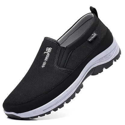 Loafers Men Sneakers Mesh Breathable Non-Slip Slip On Vulcanized Shoes Soft Sole Solid Color Comfortable Water Shoes