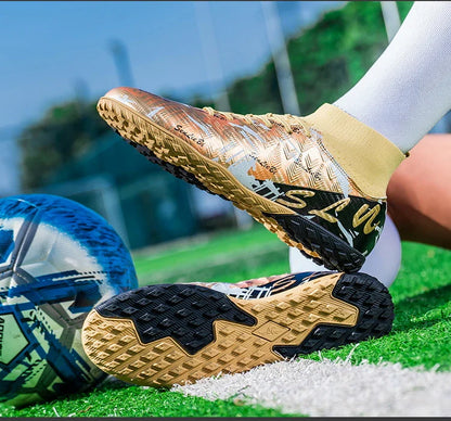 Size 34-46 Men FG/TF Football Boots Futsal Professional Unisex Kids Soccer Shoes Training Outdoor Boys Football Shoes Sneakers