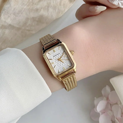 Simple Quartz Waterproof Wristwatch Ladies Wristwatch Elegant Gold Watch Stainless Steel Women's Watches Relogio Feminino
