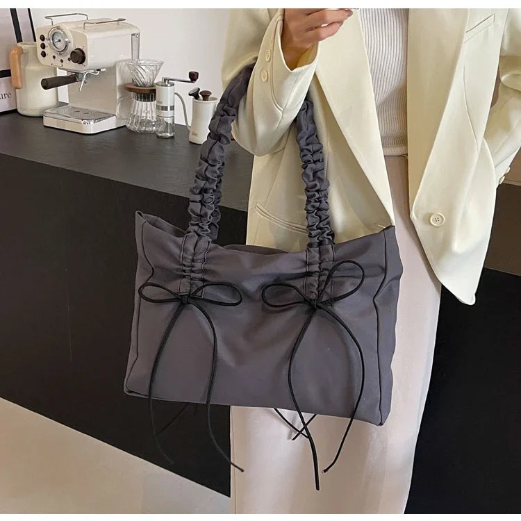 Solid Color Nylon Casual Shoulder Bags Large Capacity High Quality Versatile Crossbody Bags for Women 2025 Fashion Hot Sale