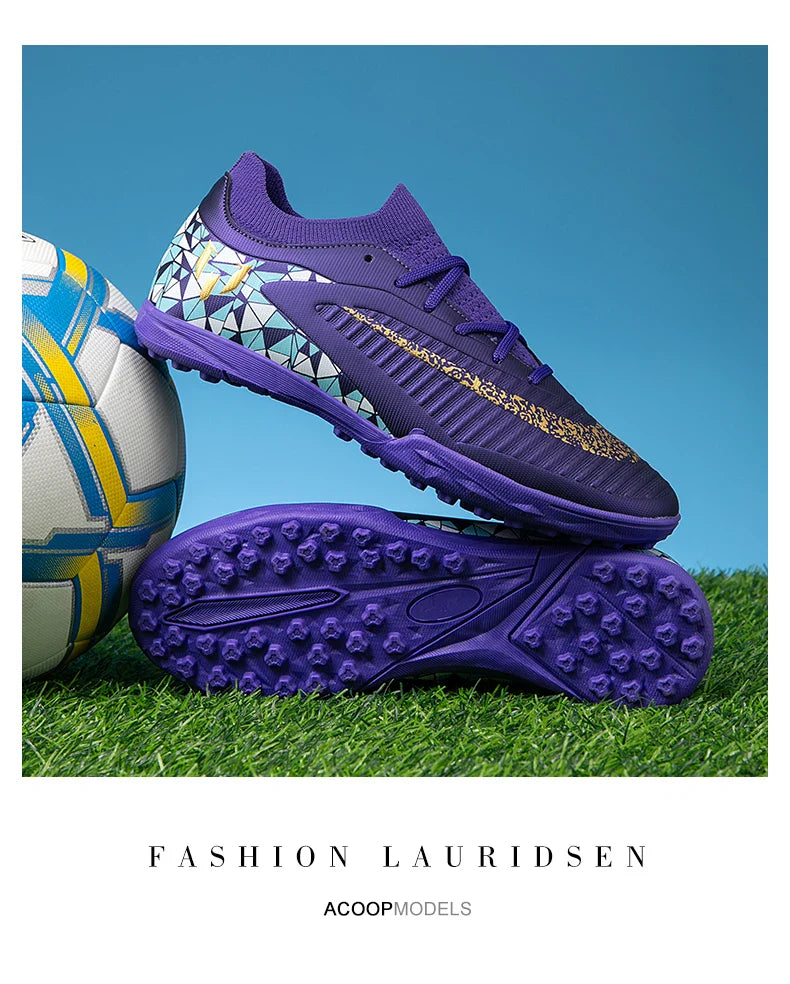 New Kid Match Boys Soccer Shoes Comfortable Outdoor Match Professional Football Boots Sneakers Non-Slip Sports Shoes Unisex