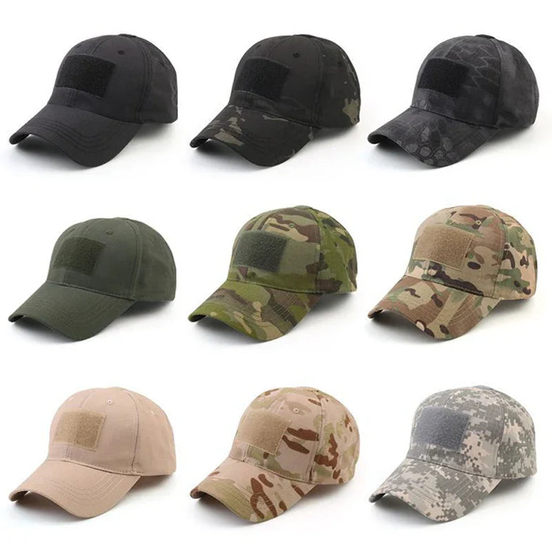 Baseball Caps Camouflage Tactical outdoor Soldier Combat Paintball Adjustable Hat