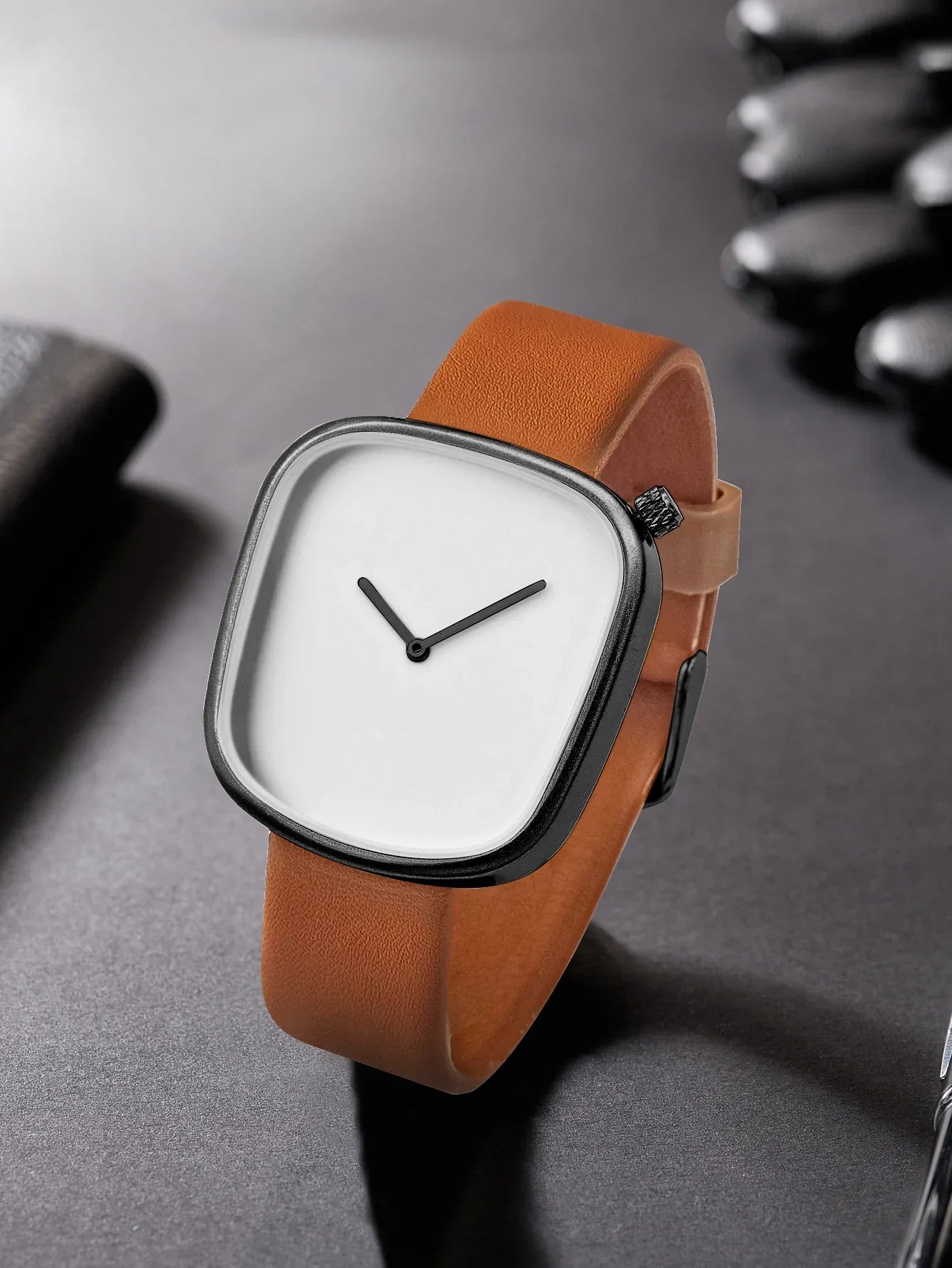 Watch Minimalist Men's Square Fashion Ultra thin Watch Minimalist Women's High Quality Elegant Quartz Watch Clock Gift