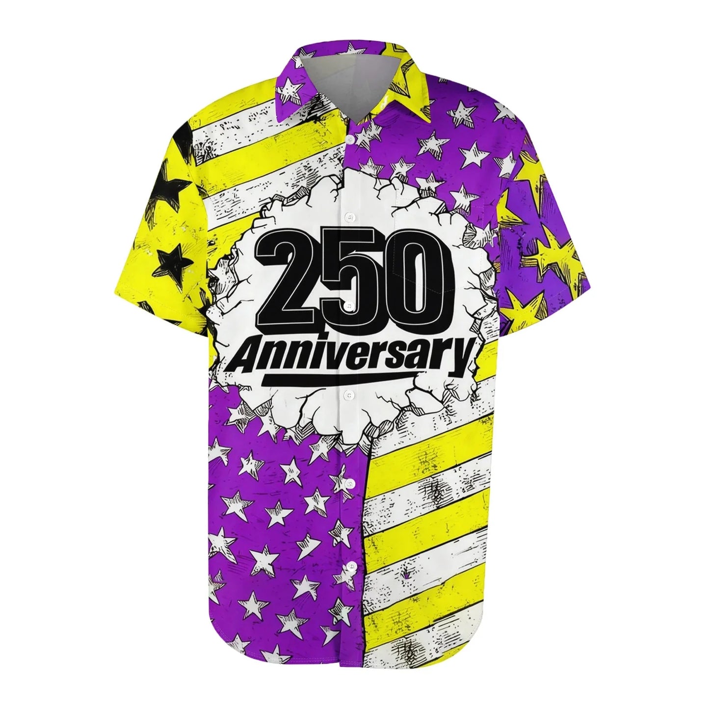 Patriotic American Flag Print Mens 250 Years of Freedom Raglan T Shirt Waffle V Neck Short Sleeve Casual Tops
