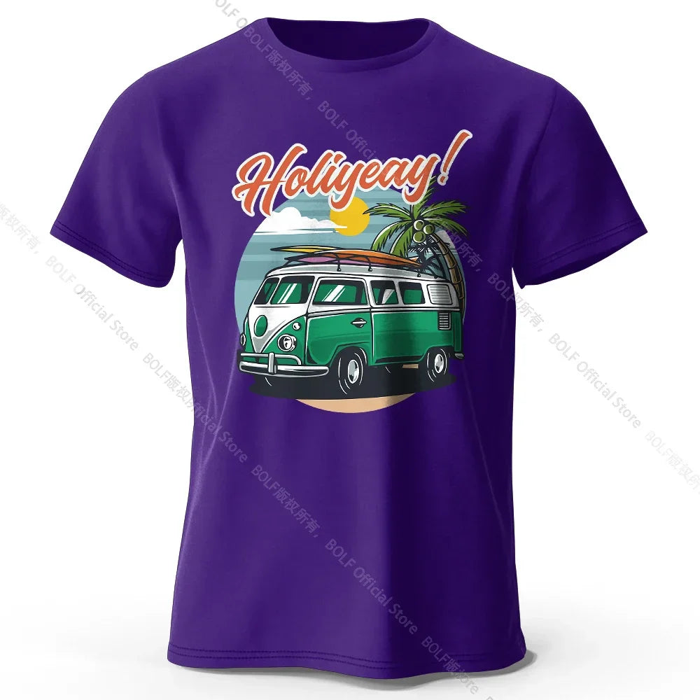 Seaside Market Medal Printed Unisex Men Women T-Shirt Tees Tops 100% Cotton Anchor Graphic Coastal Souvenir Wear