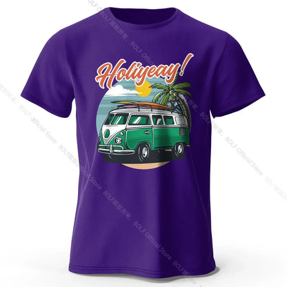 Seaside Market Medal Printed Unisex Men Women T-Shirt Tees Tops 100% Cotton Anchor Graphic Coastal Souvenir Wear