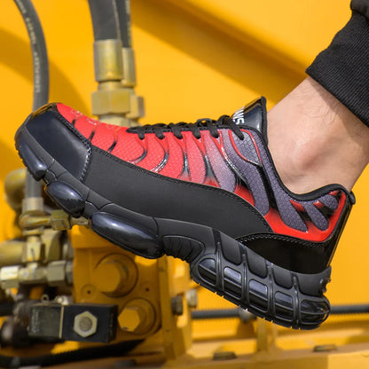 Men Work Sneakers Safety Shoes Indestructible Anti-smash Puncture-proof Protective Shoes Anti Shock Boots Steel Toe Shoes