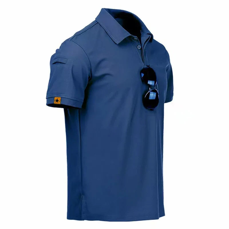 Men's Summer T-shirt Male Camping Hiking Trekking Fishing Training Running Gym Breathable Pullover Climbing Casual Cargo Shirts